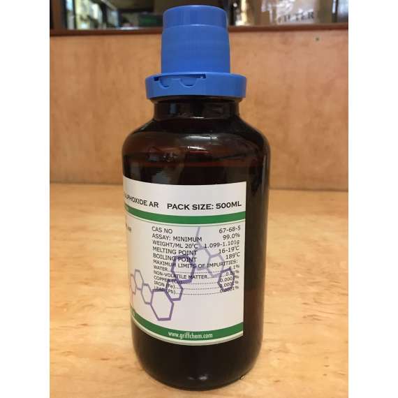 Buy Griffchem 500ml Dimethyl Sulphoxide Analytical Reagent in [storefront]