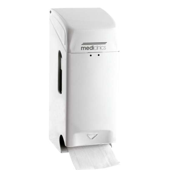 Buy Mediclinics Two Toilet Rolls White Metal Dispenser in [storefront]