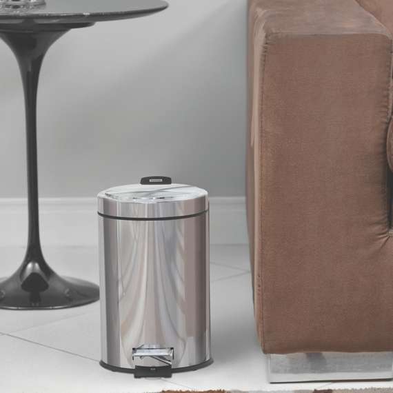Buy Tramontina 3Litre Stainless Steel Mirror Polish Step Bin in [storefront]