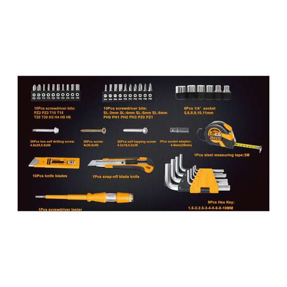Buy Ingco HKTHP21171 117pcs Tool Set in [storefront]