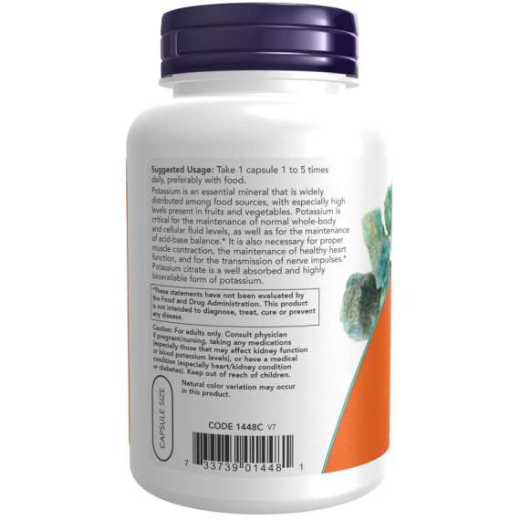 Buy Now 99mg Potassium Citrate 180Capsules Supplement in [storefront]