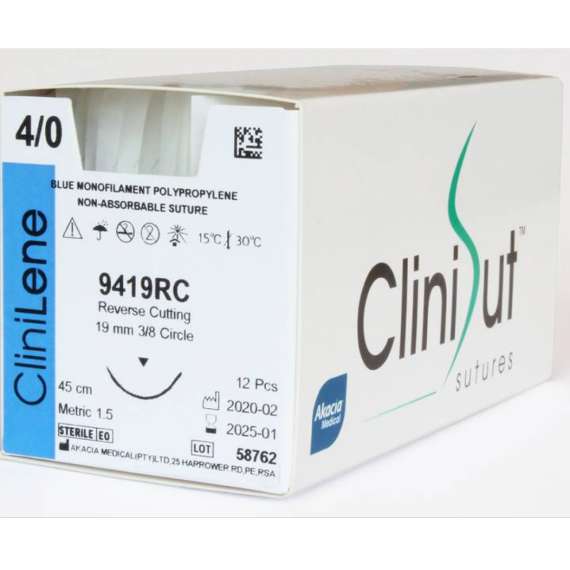 Buy Clinisut Clinilene Blue Monofilament Polypropylene Non-Absorbable Suture in [storefront]