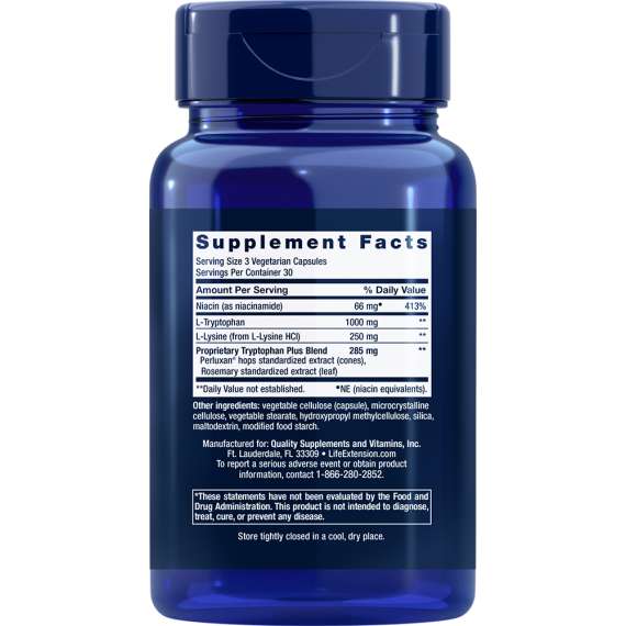 Buy Life Extension Optimized Tryptophan Plus 90 Capsules Supplement in [storefront]