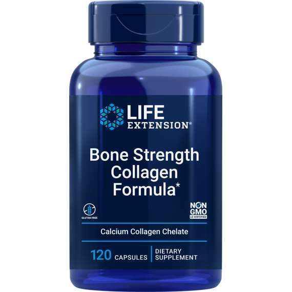 Buy Life Extension Bone Strength Collagen Formula 120 Capsules Supplement in [storefront]
