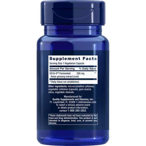 Buy Life Extension Ginseng Energy Boost 30 Capsules in [storefront]