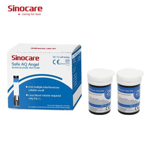 Buy Sinocare Safe AQ Angel 50Pack Blood Glucose Test Strips in [storefront]