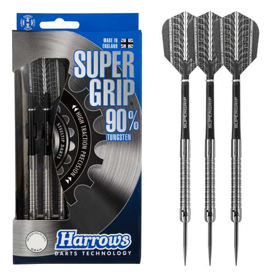 Buy Harrows Supergrip 90% Tungsten Steel Tip Darts in [storefront]