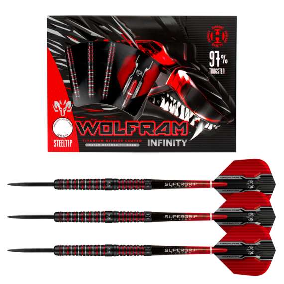 Buy Harrows Wolfram Infinity 97% Tungsten Steel Tip Darts in [storefront]