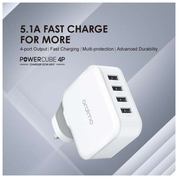 Buy Oraimo PowerCube 4 Port Power Adapter in [storefront]