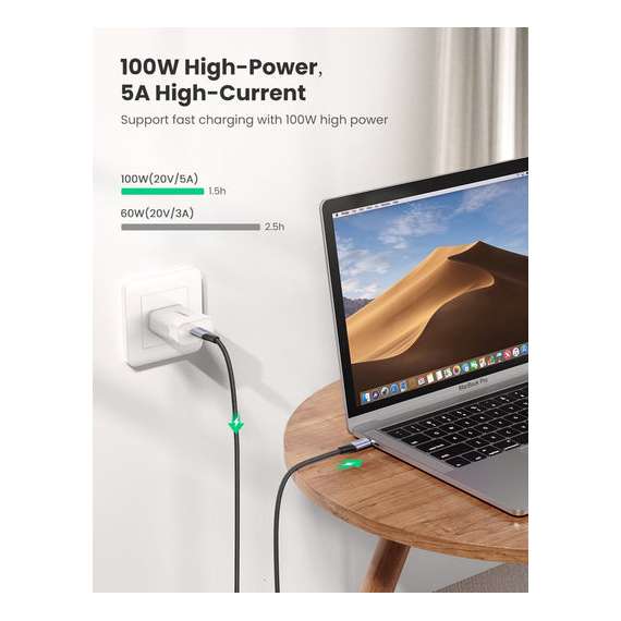Buy UGREEN Type C Male to Male 5A USB Cable in [storefront]
