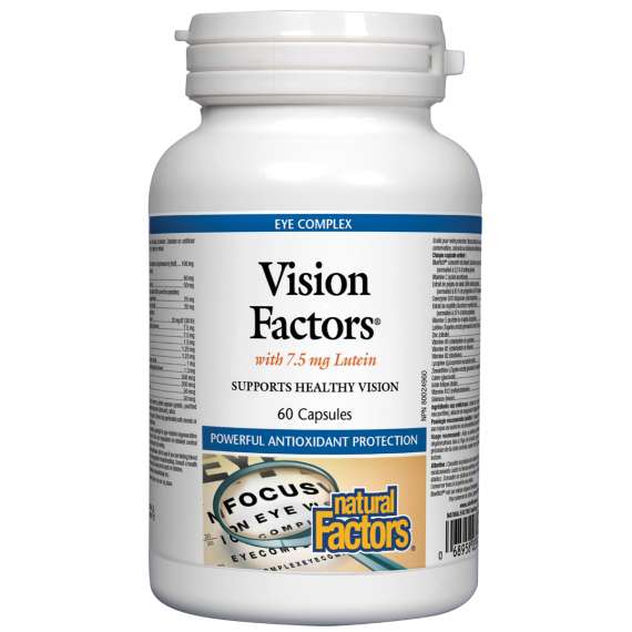 Buy Natural Factors Vision Factors with 7.5mg 60 Lutein Capsules in [storefront]