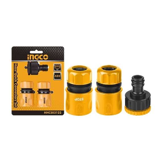 Buy Ingco HHCS03122 3 pcs Hose Quick Connector Set in [storefront]