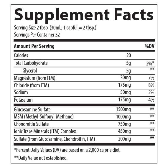 Buy Trace Minerals 473ml Glucosamine Chondroitin and MSM Liquid Supplement in [storefront]