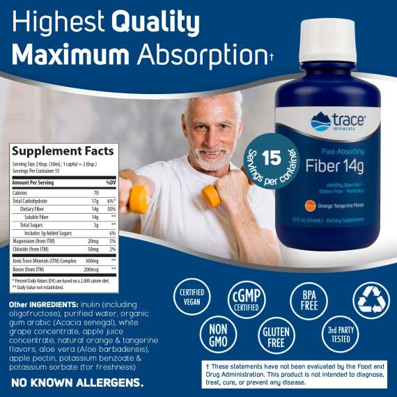 Buy Trace Minerals Fast Absorbing 14g Fiber 144ml Supplement in Kenya