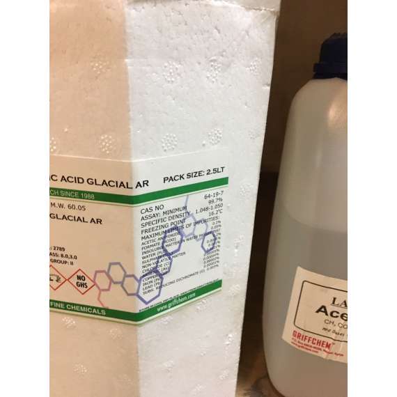 Buy Griffchem 2.5 Litre Analytical Glacial Acetic Acid in [storefront]