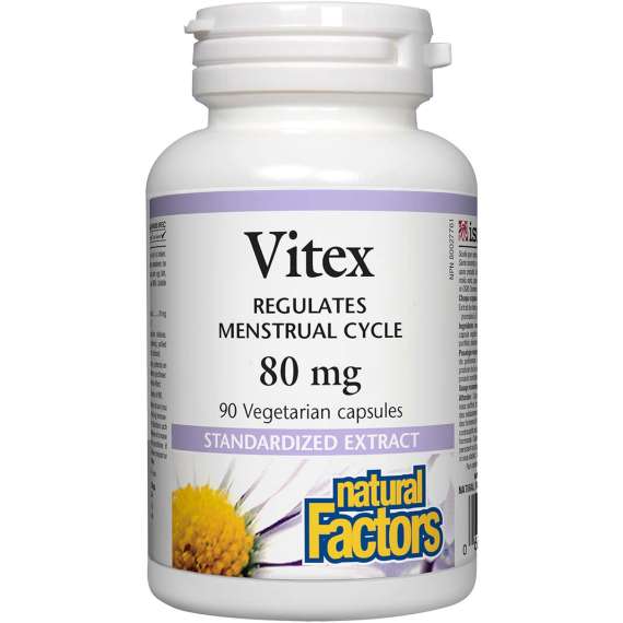 Buy Natural Factors 80mg Vitex 90 Vegetarian Capsules in [storefront]