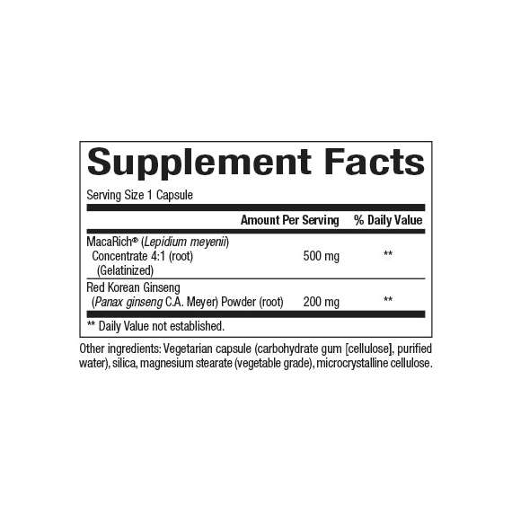 Buy Natural Factors 500mg Macarich 90 Vegetarian Capsules in [storefront]