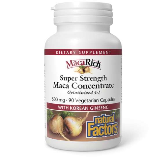 Buy Natural Factors 500mg Macarich 90 Vegetarian Capsules in [storefront]