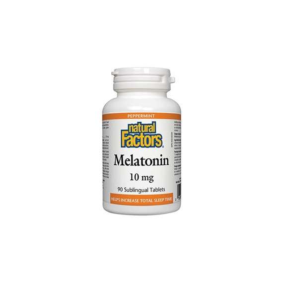 Buy Natural Factors 10mg Melatonin 90 Sublingual Tablets in [storefront]