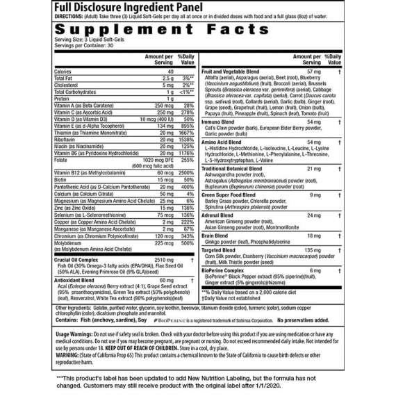 Buy Irwin Women's Living Green Liquid-Gel Multi 90 Liquid Softgels Supplement in [storefront]