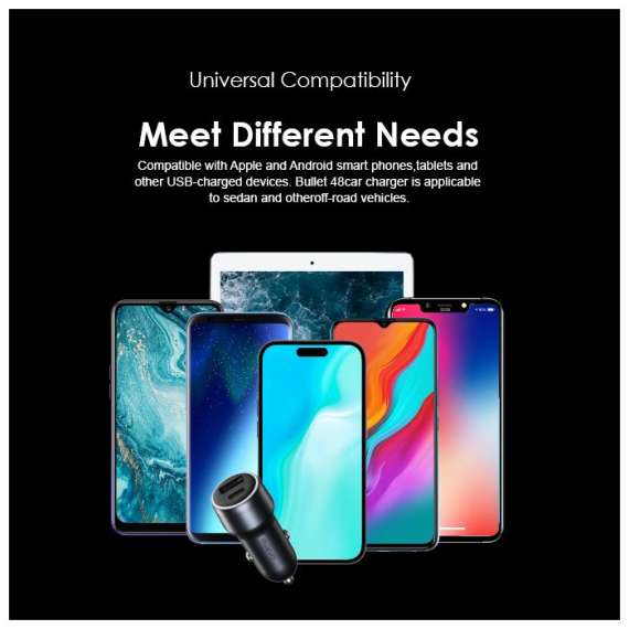 Buy Oraimo Bullet 48 48W Fast Charging Car Charger in [storefront]