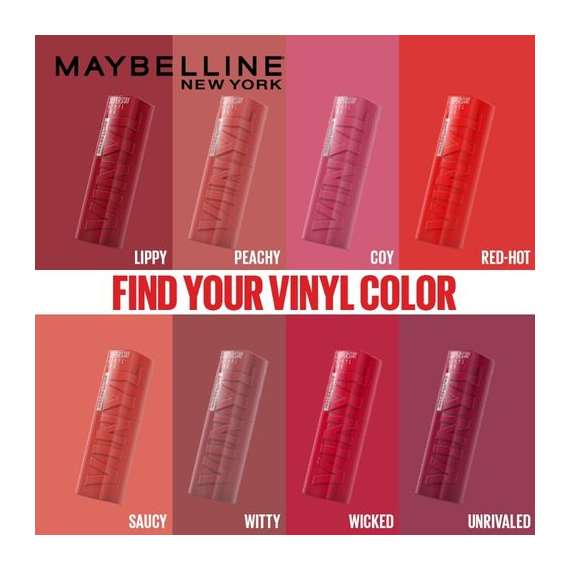 Buy Maybelline Superstay Vinyl Ink Longwear Liquid Lipstick in [storefront]