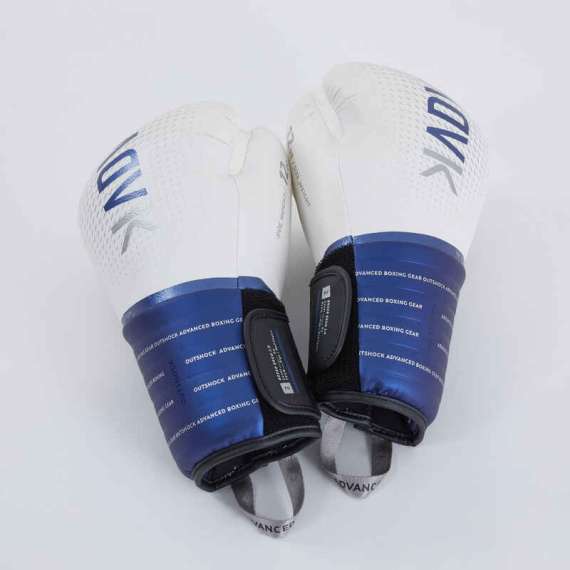 Buy Outshock White/Blue Boxing Gloves in [storefront]