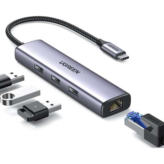 Buy UGREEN USB C to USB 3.0 Hub and Gigabit Ethernet in [storefront]