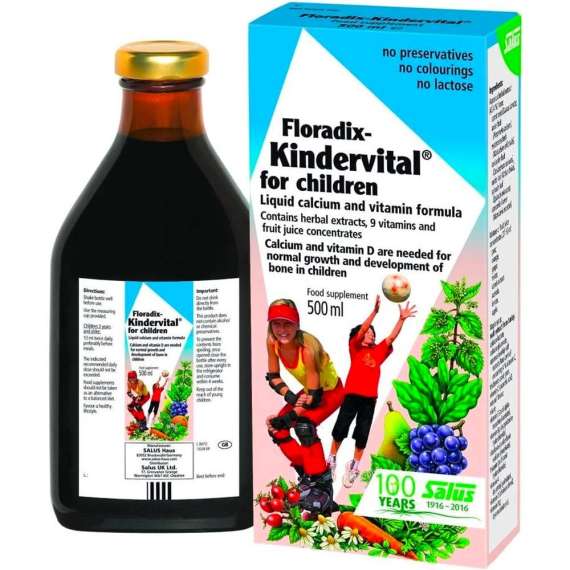 Buy Floradix 500ml Kindervital For Children Liquid Calcium and Vitamin Formula in [storefront]