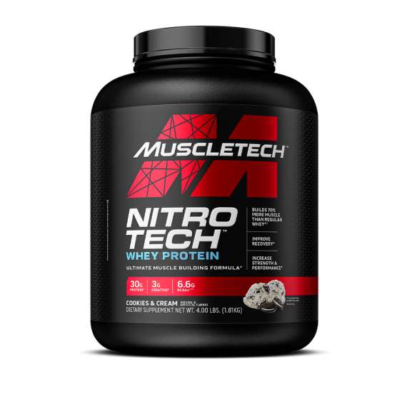 Buy Muscletech 4lb Nitrotech Whey Protein Supplement in [storefront]