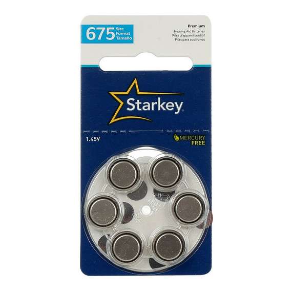 Buy Starkey Size 675 Hearing Aid Batteries in [storefront]