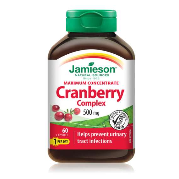 Buy Jamieson 500mg Cranberry Complex 60 Capsules Supplement in [storefront]