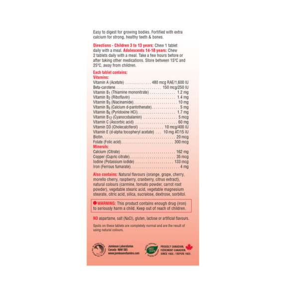 Buy Jamieson 60 Kids' Multivitamin Tablets in [storefront]