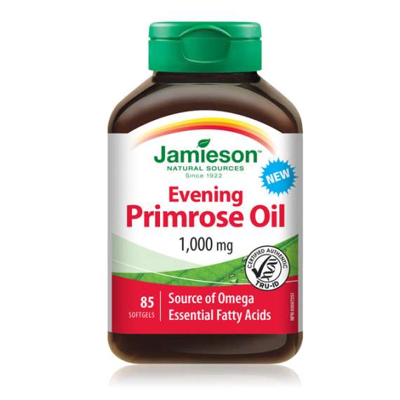 Buy Jamieson 1000mg Evening Primrose Oil 85 Softgels Supplement in [storefront]