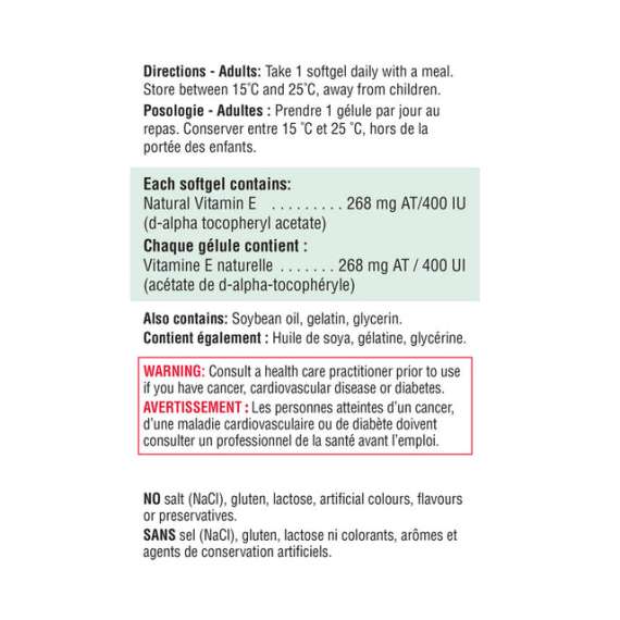 Buy Jamieson 400IU Vitamin E 120 Softgels Supplement in [storefront]