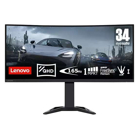 Buy Lenovo G34w-30  Ultra-Wide Curved  WQHD Gaming Monitor in [storefront]