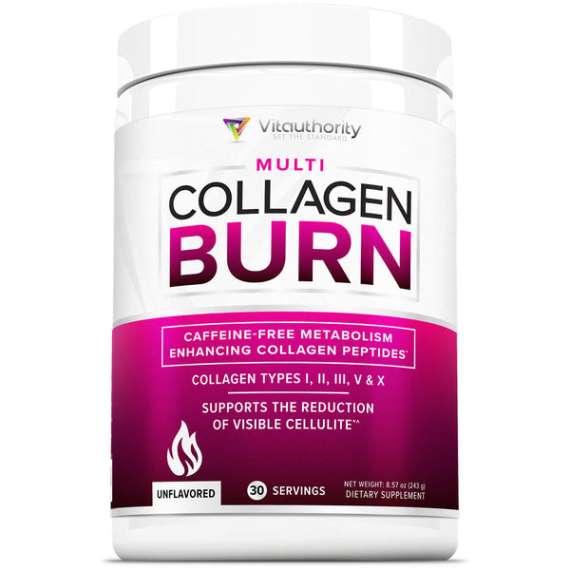 Buy Vitauthority 30 Servings Multi Collagen Burn Powder Supplement in [storefront]