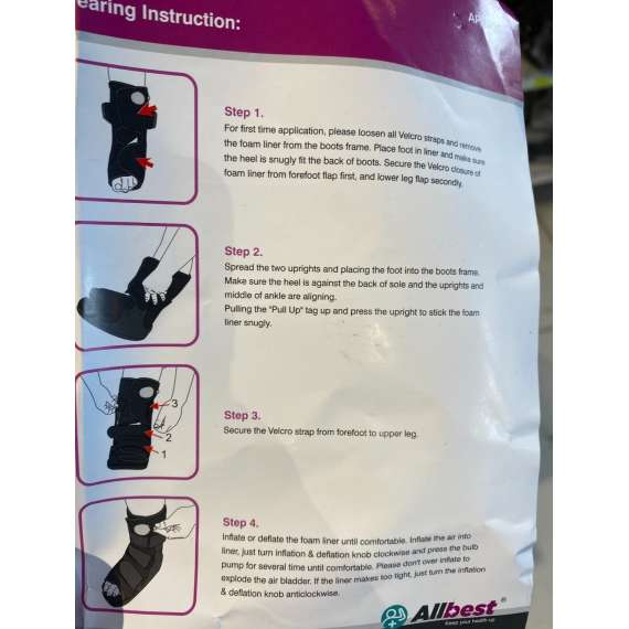 Buy Allbest Short Air Ankle Walker Boot, Size: XS in [storefront]