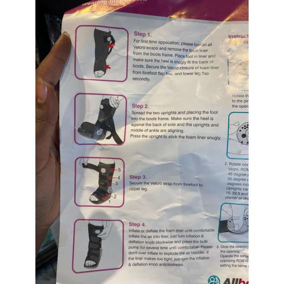 Buy Allbest ROM Hinged Air Ankle Walker Boot in [storefront]