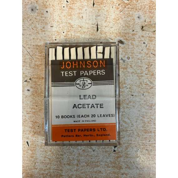 Buy Johnson Lead Acetate Paper in [storefront]