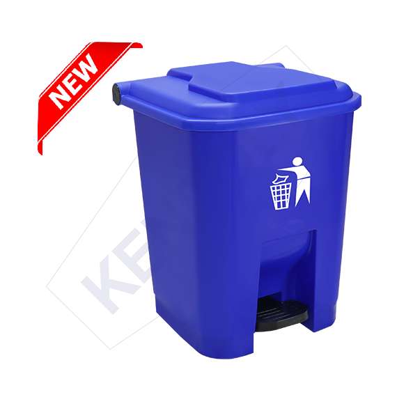 Buy Kenpoly 50Litre Pedal Bin, Product Capacity: 50L, Product Colour: Blue in [storefront]