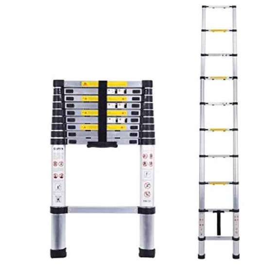 Buy Generic DLT209B 10 Step Telescopic Collapsible Ladder in [storefront]