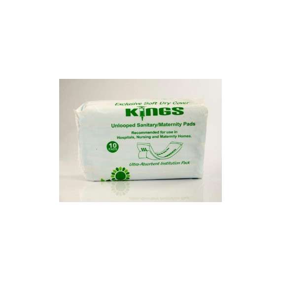 Buy Kings 10Pack Unlooped Sanitary Maternity Pads in [storefront]