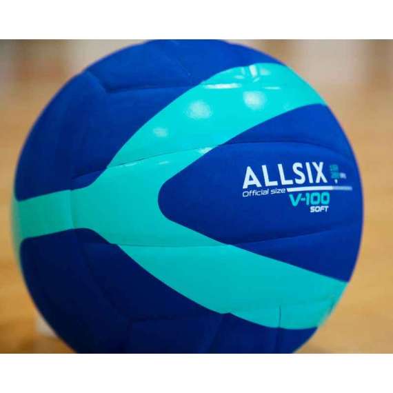Buy Allsix V100 180g to 200g Soft Blue Volleyball in [storefront]