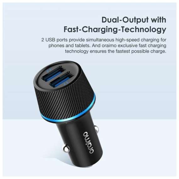 Buy Oraimo Highway 10W Dual USB Car Charger in [storefront]