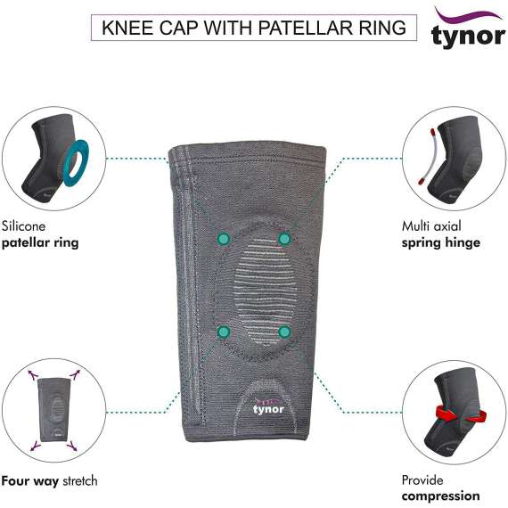 Buy Tynor Knee Cap with Patella Ring Support, Size: Small in [storefront]