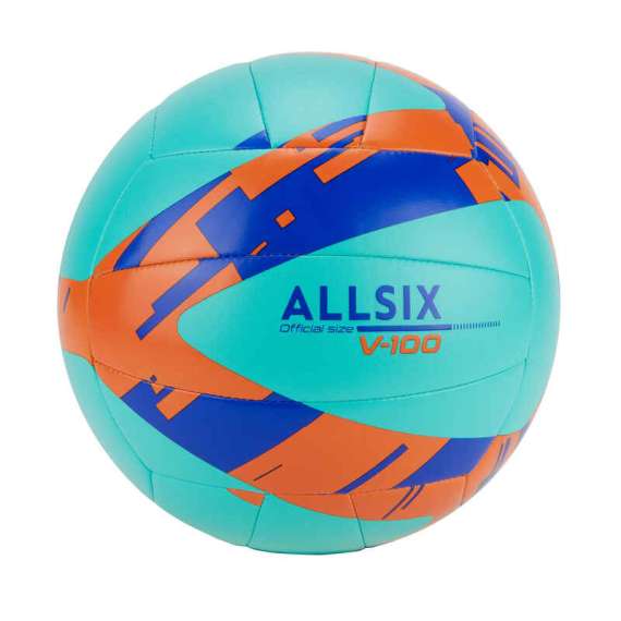 Buy Allsix V100 Turquoise Blue Starter Volleyball in [storefront]