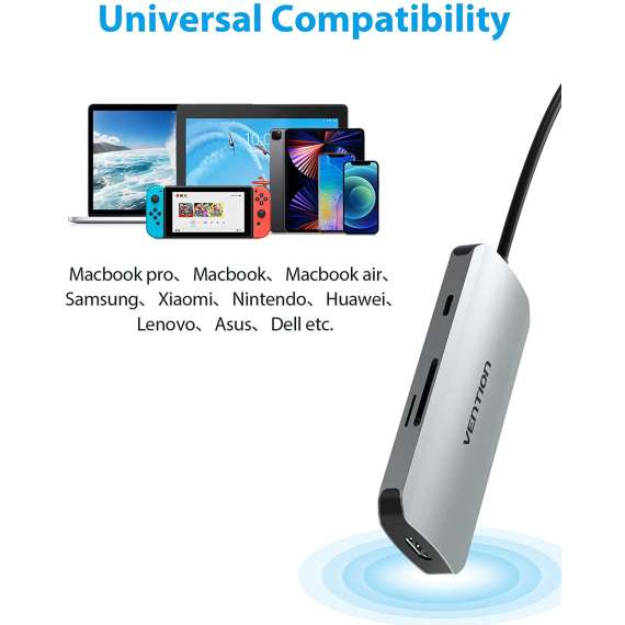 Buy Vention USB C 7 in 1 Multifunction Docking Station in [storefront]