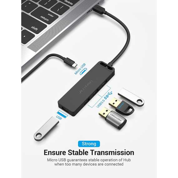 Buy Vention USB C to 4 Port USB 3.0 Hub in [storefront]