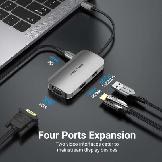 Buy Vention USB C to 4 in 1 Multifunction Docking Station in [storefront]